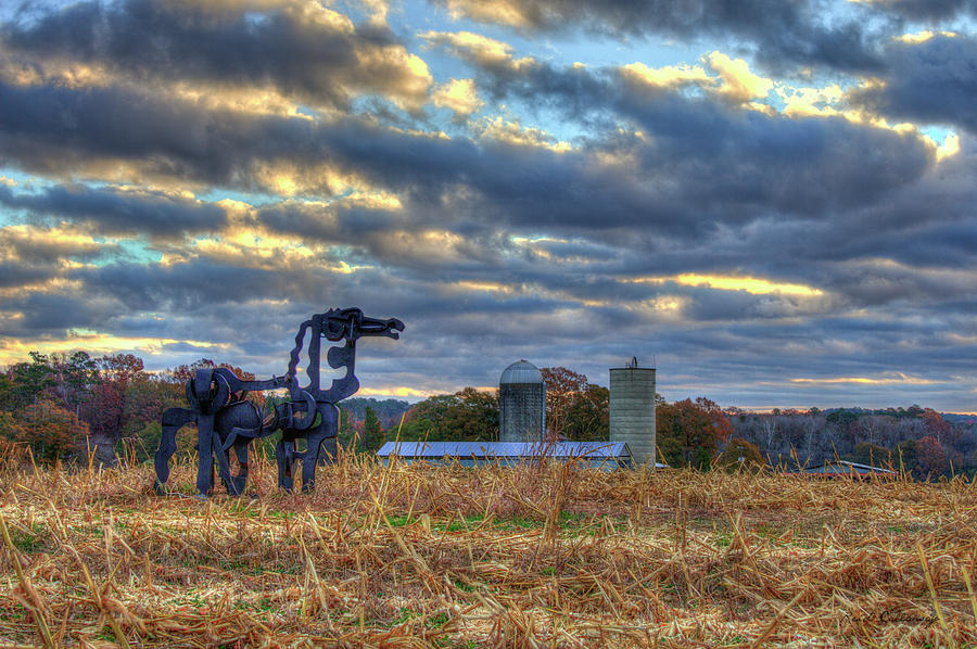 Days Gone By The Iron Horse Farm Art Photograph by Reid Callaway