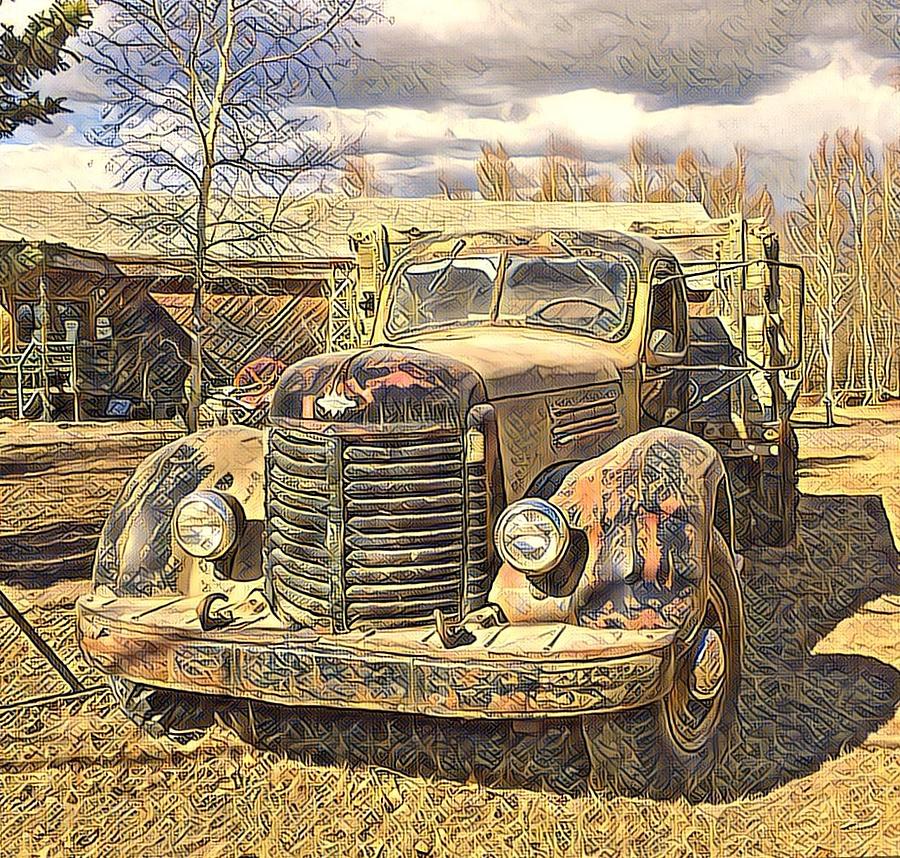 Days of Old Canol  Digital Art by Barb Cote