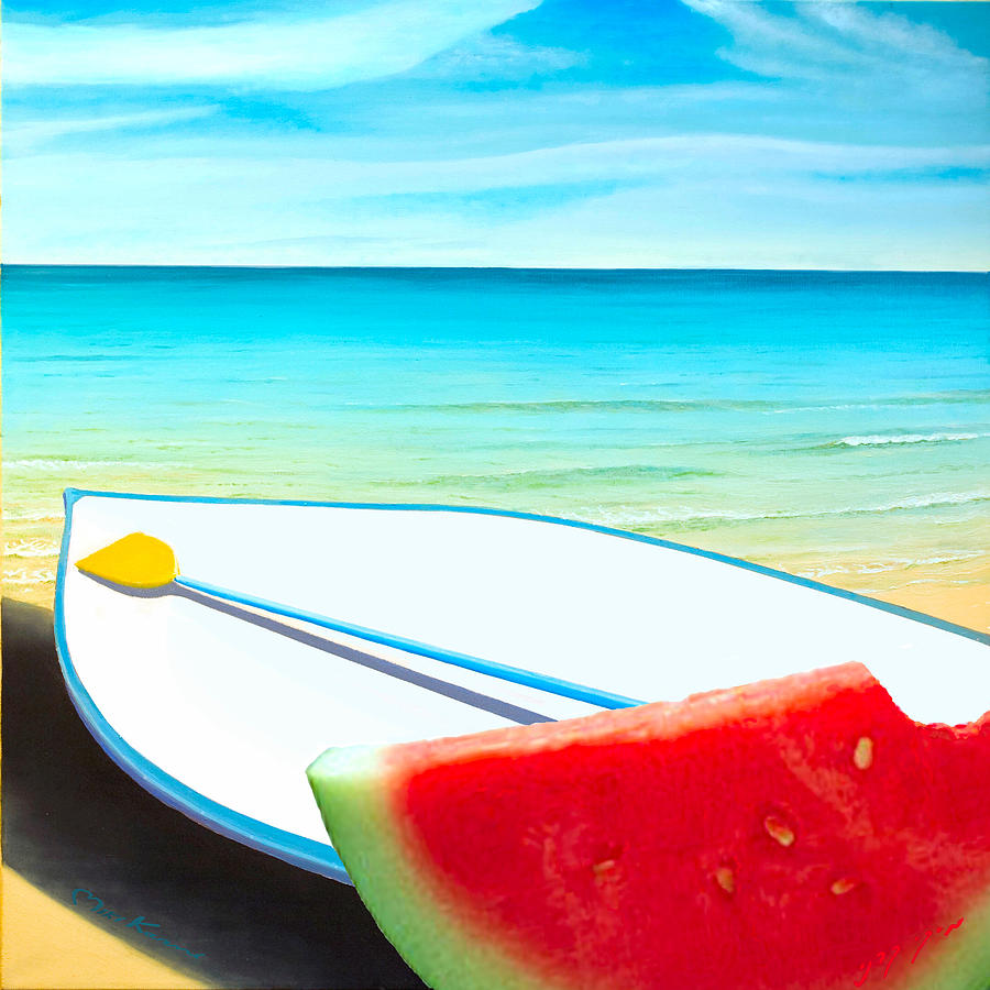 Days of Summer Painting by Miki Karni