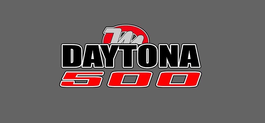 Daytona 500 Logo Digital Art by Mike Ouellette - Pixels