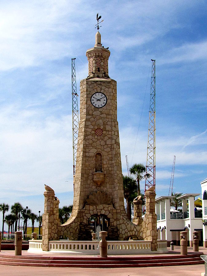 Daytona Beach Clock Tower 000 Photograph by Christopher Mercer