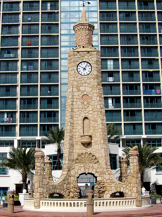 Daytona Beach Clock Tower  Photograph by Christopher Mercer