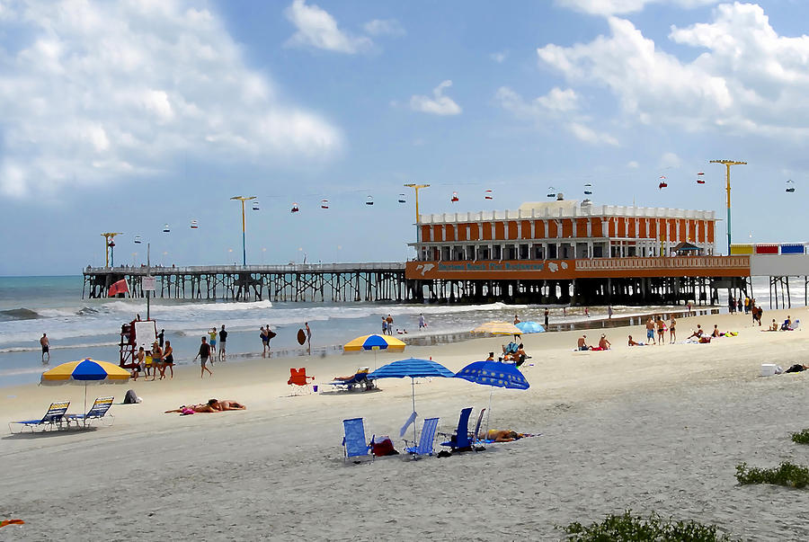 Summer Photograph - Daytona Beach Pier by David Lee Thompson