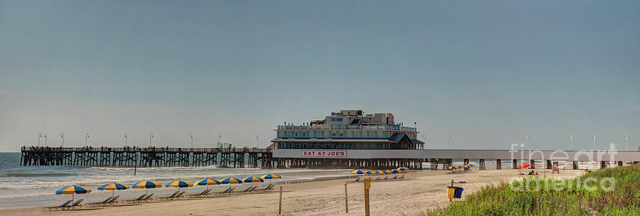 Daytona Beach Pier Pano Photograph by Ules Barnwell
