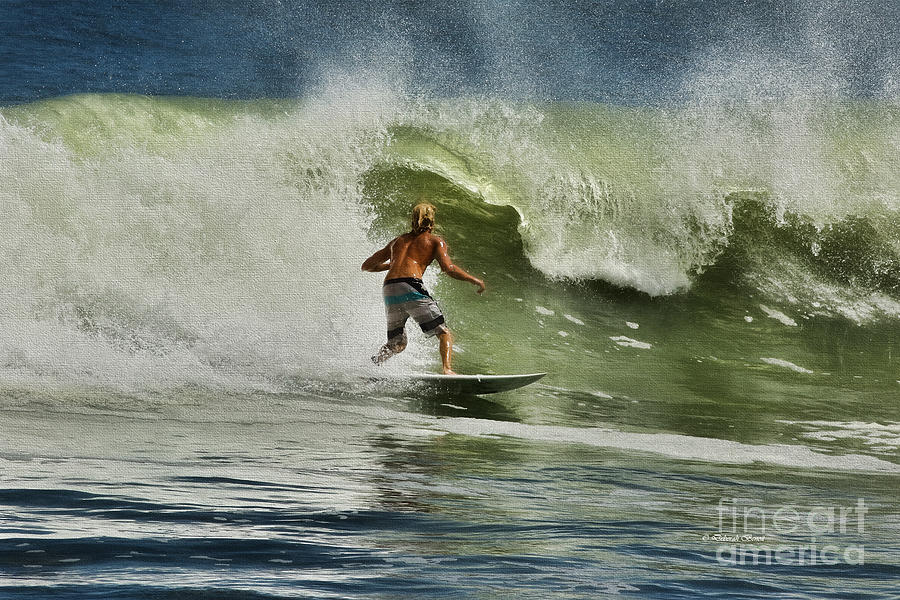 Fish Photograph - Daytona Beach Surfing Day by Deborah Benoit