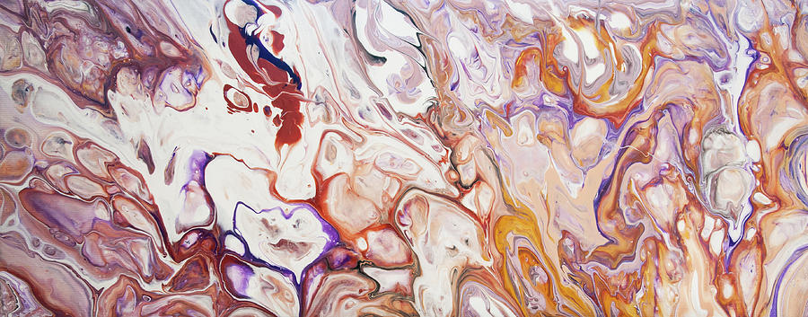 Abstract Photograph - Dazzling Bubbles.  Fluid Acrylic Painting by Jenny Rainbow