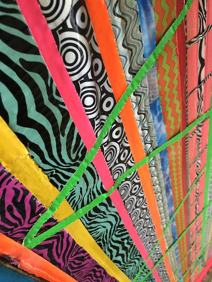 Dazzling Delirious Duct Tape Diagonals Photograph by Douglas Fromm