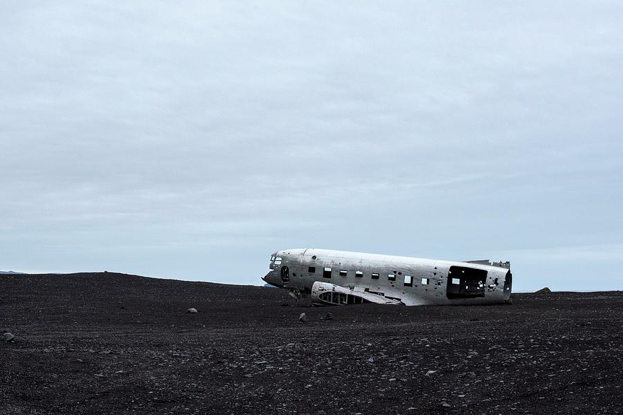 Abstract Photograph - DC-3 Plane Wreck Iceland by Brad Scott