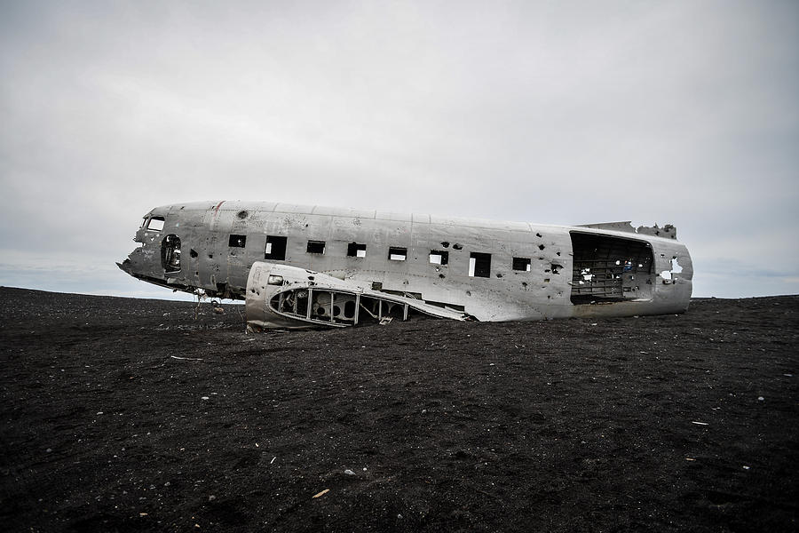 DC-3 Wreck on the Solheimasandur Photograph by Alex Blondeau