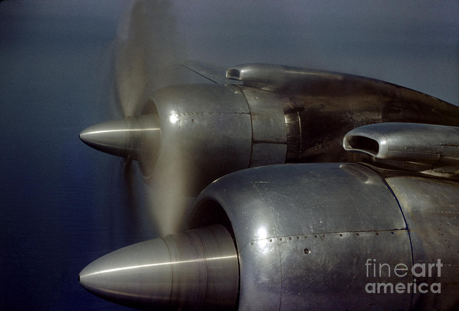 Dc-7 Spinning Propellers Photograph