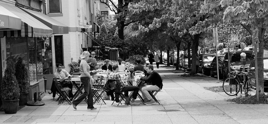D.C. Sidewalk Cafe Photograph by Mark Mitchell
