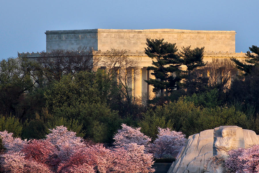 Lincoln Memorial Photograph - Capitol Spring Morning by Mitch Cat