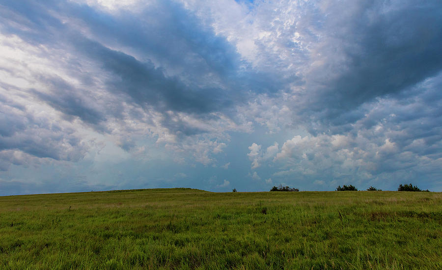 DDP DJD Thunderstorm over Tallgrass Prairie Preserve_DSC2266 Photograph by David Drew