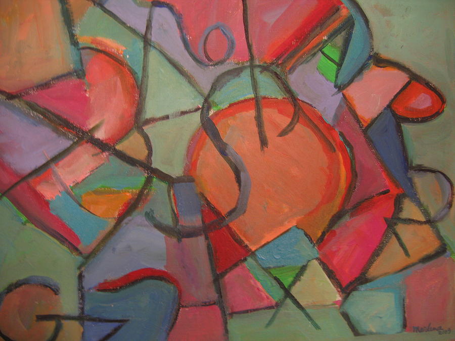 Abstract Painting - De Colores by Marlene Robbins