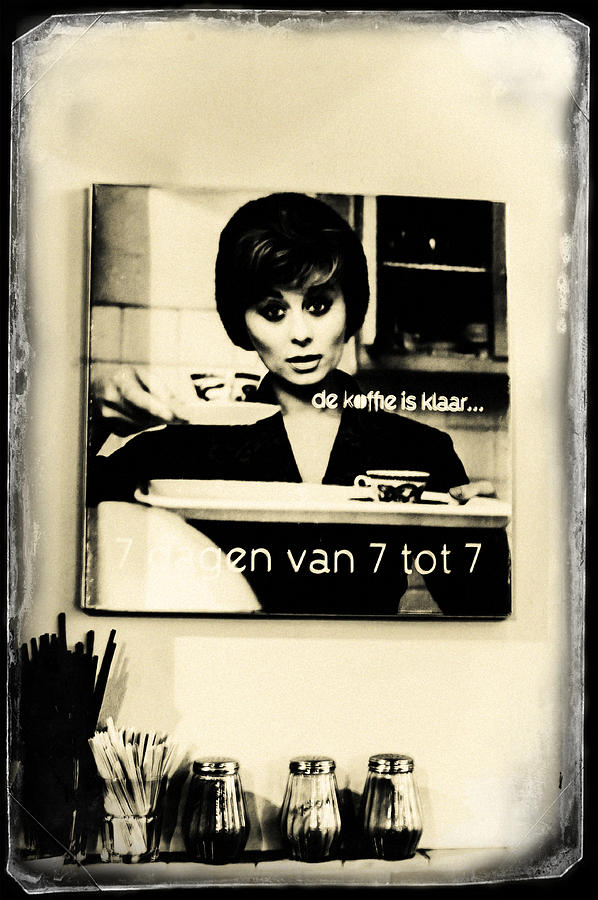 De Koffie is Klaar. Old Cards from Amsterdam Photograph by Jenny Rainbow