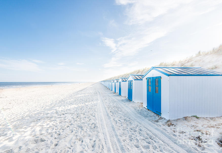 De Koog - beach cabins Photograph by Hannes Cmarits