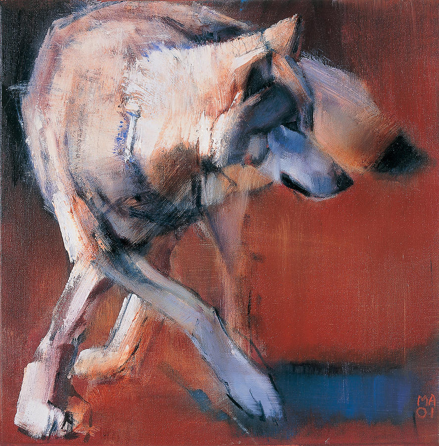 Wolves Painting - De Siberie by Mark Adlington