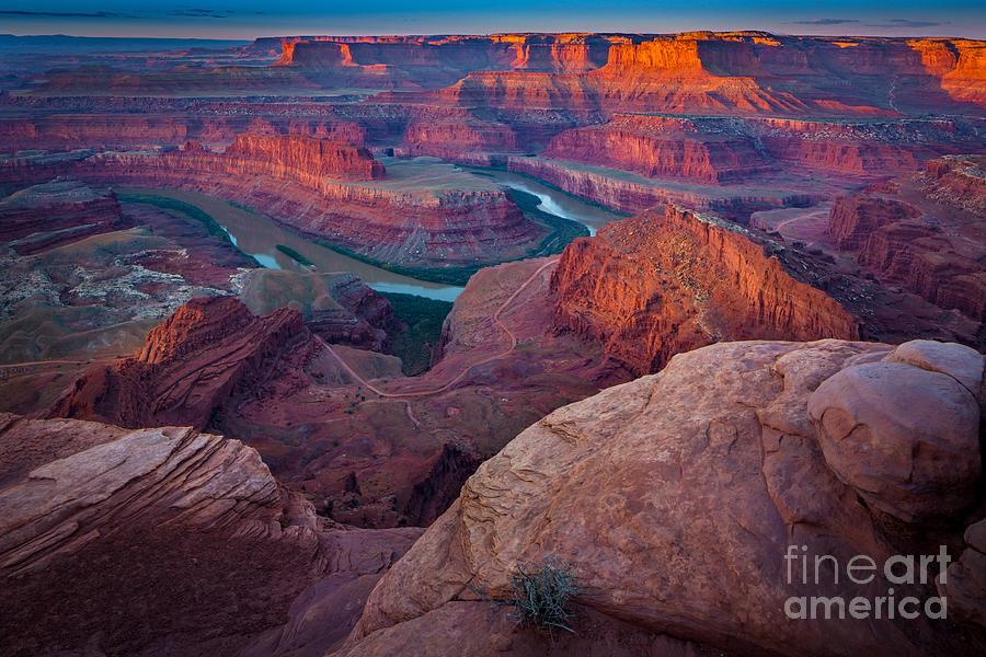 Architecture Photograph - Dead Horse Point Dawn by Inge Johnsson