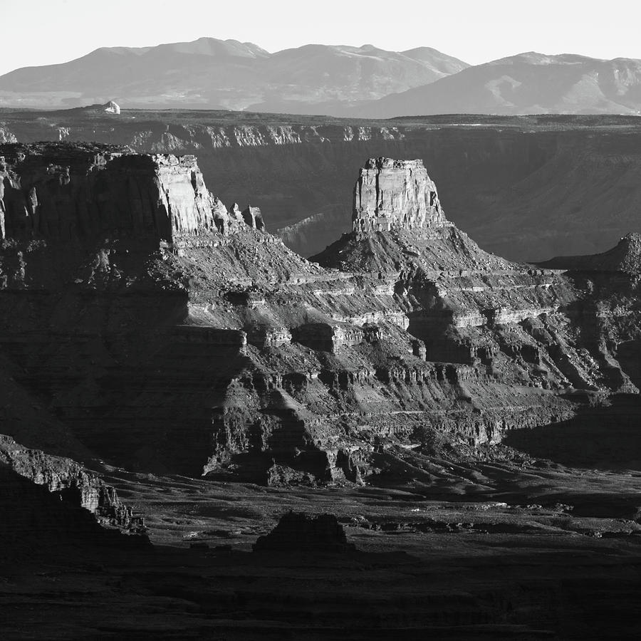 Dead Horse Point Monochrome - Utah Mountain Landscape Photograph