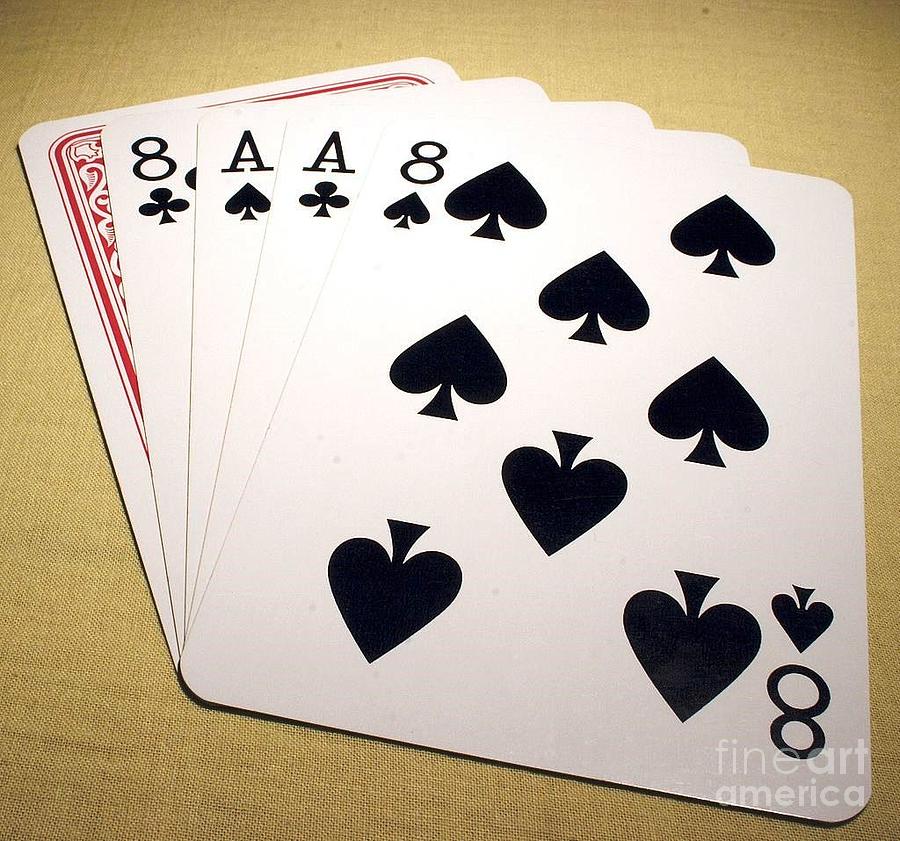 Cards Photograph - Dead Mans Hand by Pg Reproductions Cards Photograph - Dead Mans Hand by Pg Reproductions