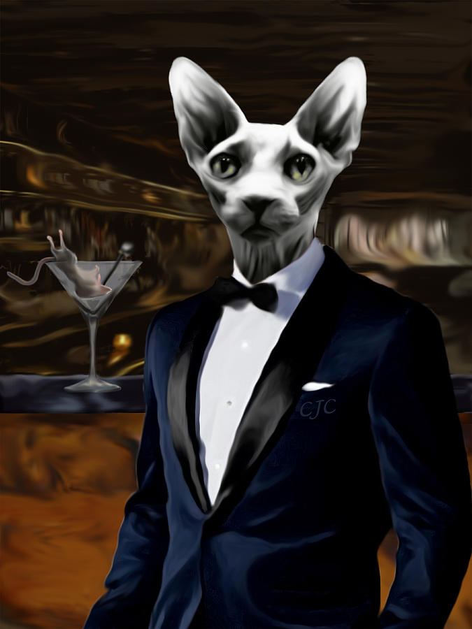 Dead Mouse Martini Painting