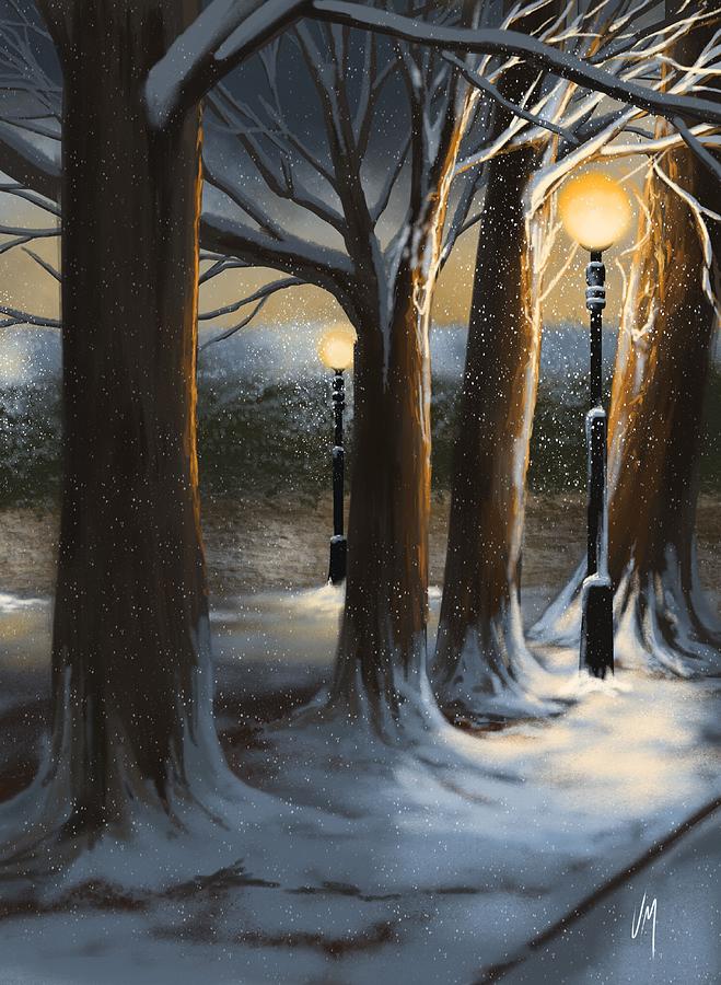 Nature Painting - Dead of night by Veronica Minozzi