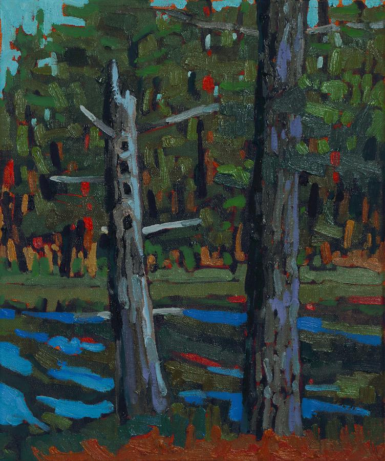 Dead Pine High Rise Painting by Phil Chadwick