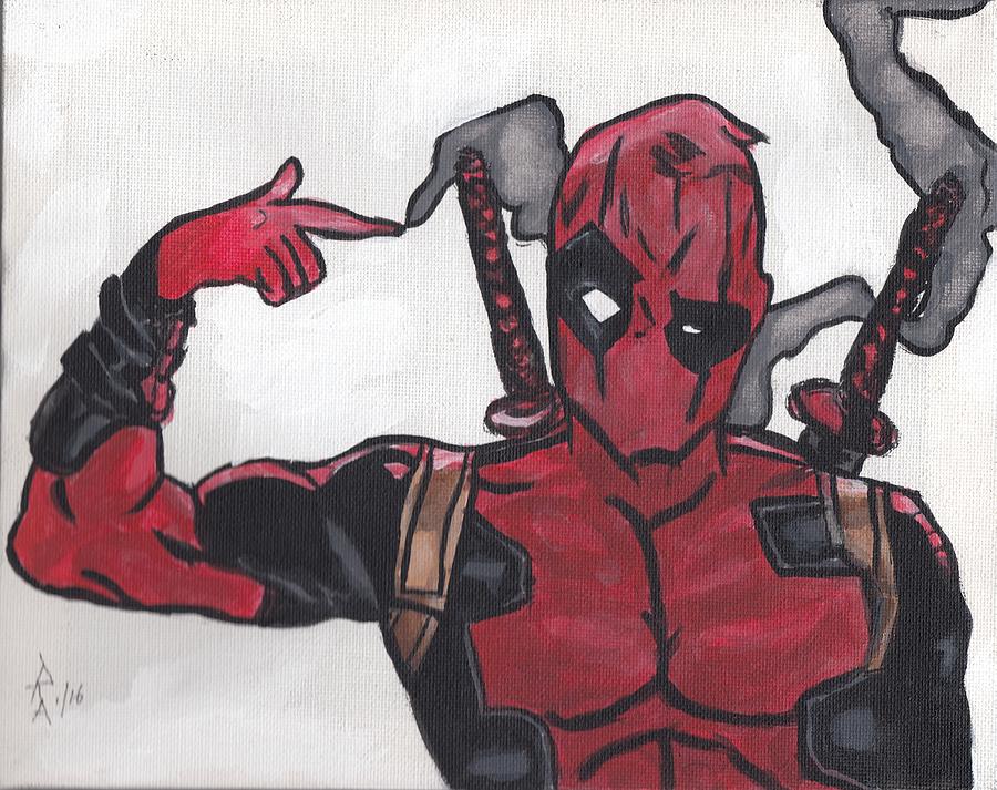 How To Draw Deadpool With A Gun