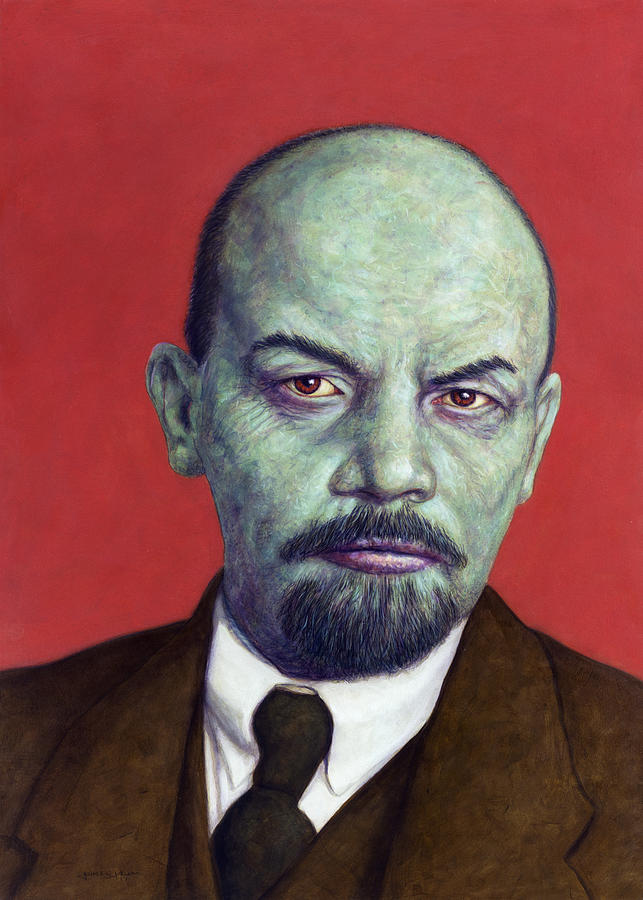 Dead Red - Lenin Painting by James W Johnson