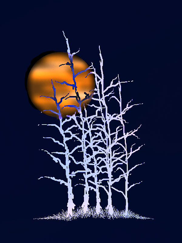 Dead Trees Digital Art by Tony Kroll