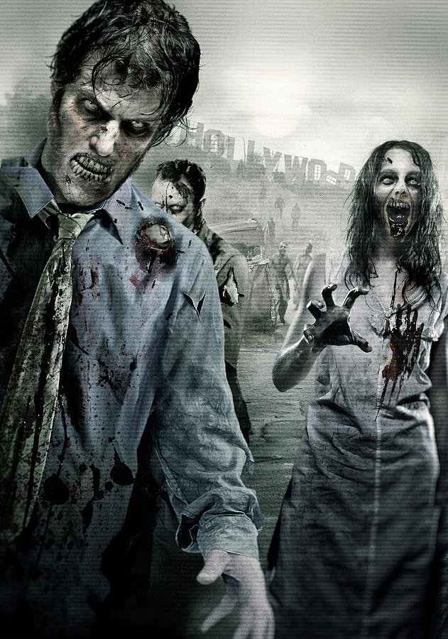 Zombie Digital Art - Dead Walking by Joe Roberts Zombie Digital Art - Dead Walking by Joe Roberts
