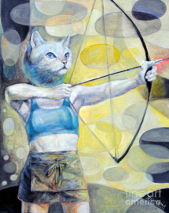 Deadly Cat Painting by Manami Lingerfelt