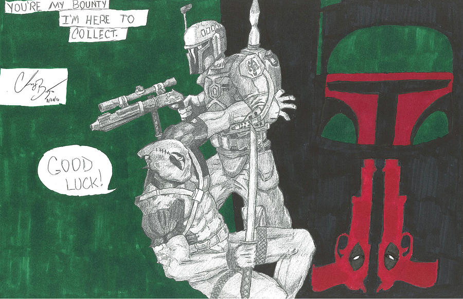 Star Wars Drawing - Deadly Catch by Chris Bryant