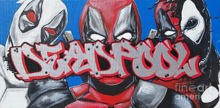 Sykotik Pystoff Deadpools Painting by Tyler Haddox