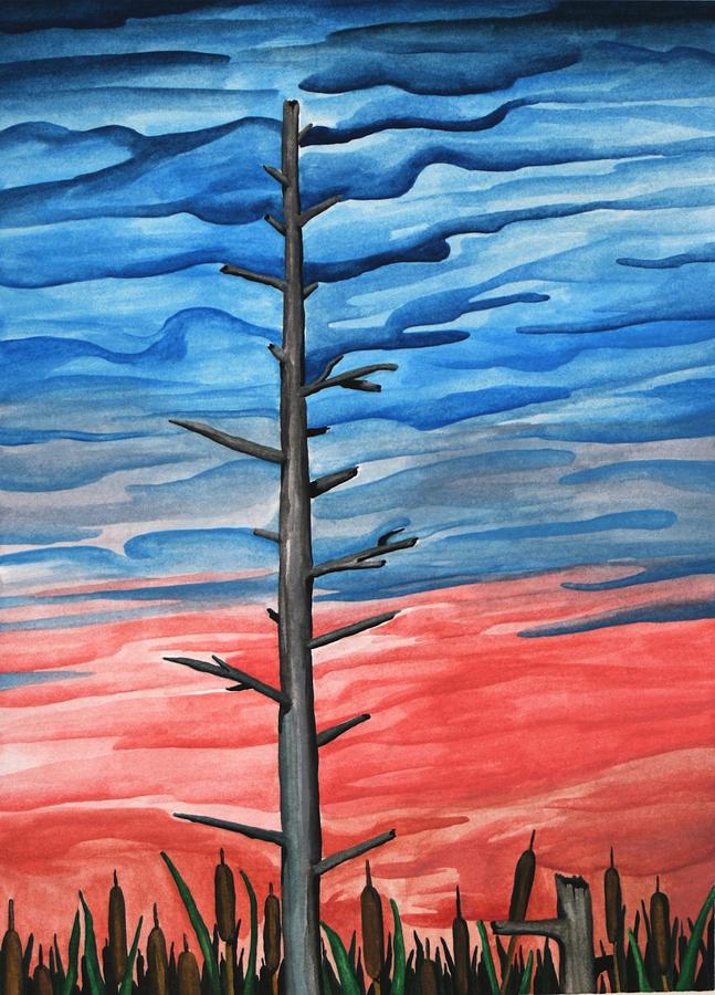 Deadwood at Twilight II Painting by Robert Morin