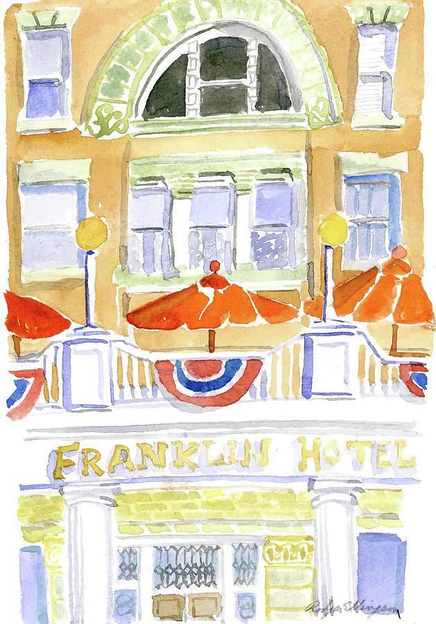 Deadwood-Franklin Hotel Painting by Rodger Ellingson