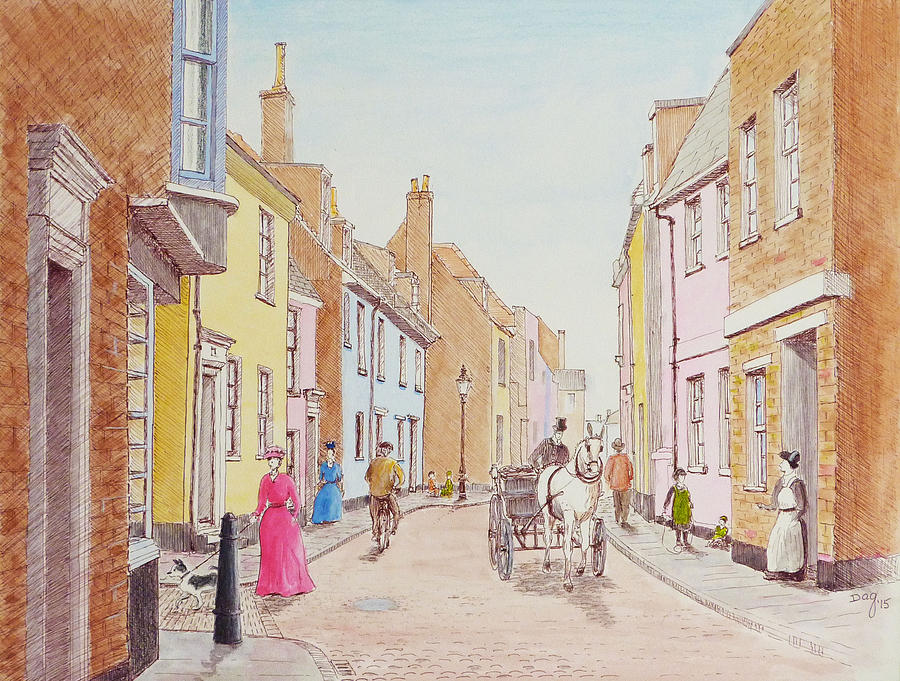Edwardian Painting - Deal in Colour by David Godbolt