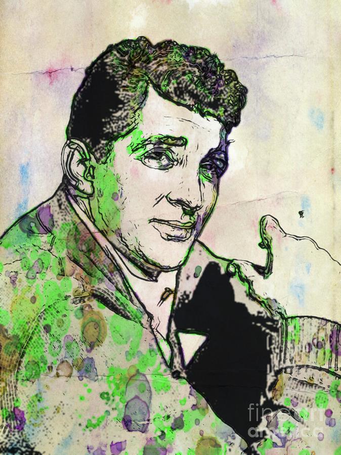 Hollywood Painting - Dean Martin Pop Art by Esoterica Art Agency