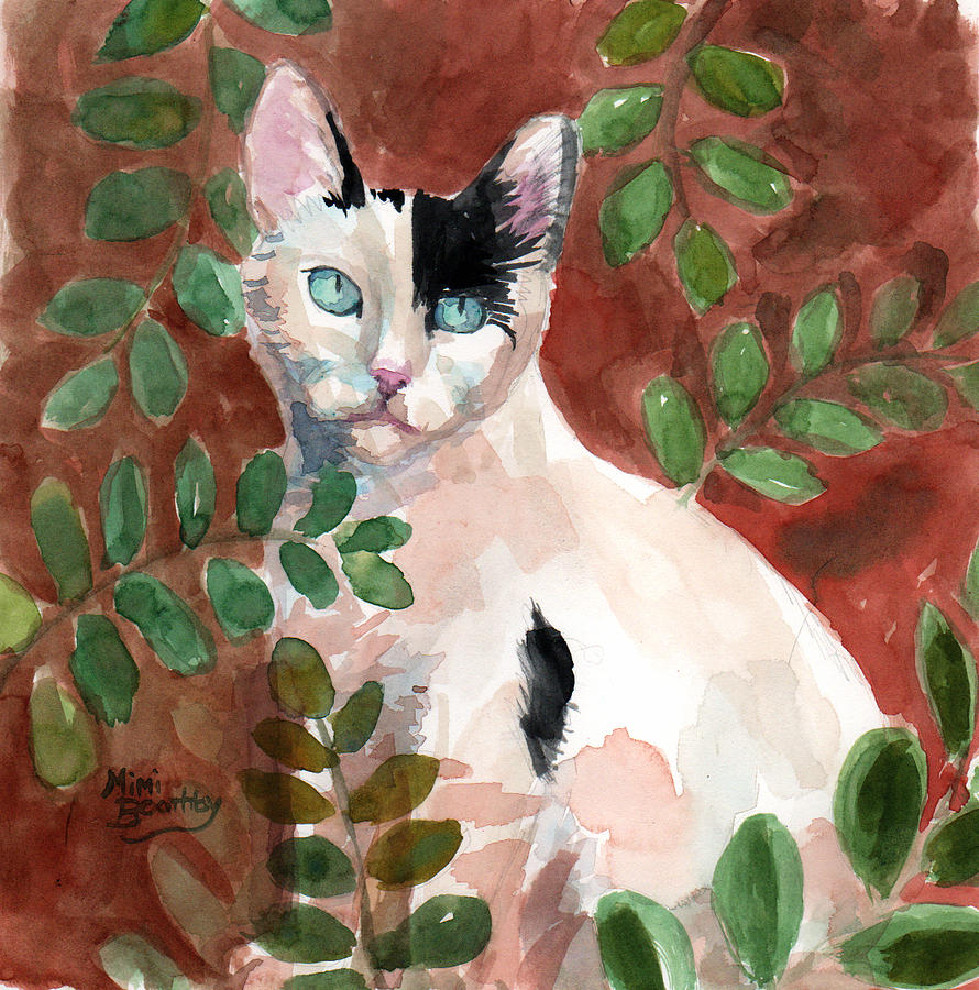 Deano in the brush Painting by Mimi Boothby