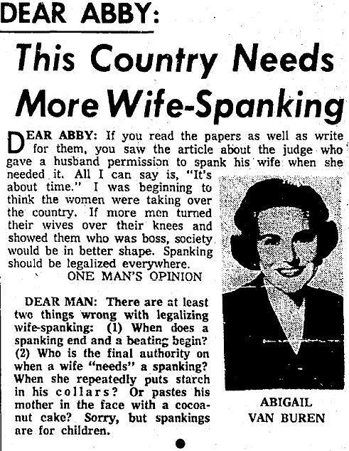 Dear Abby Country Needs More Wife Spanking Digital Art By Kim Kent