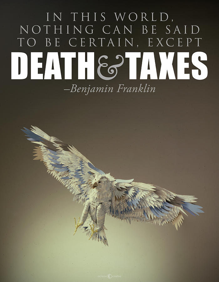 Death and Taxes Painting by Tim Nyberg