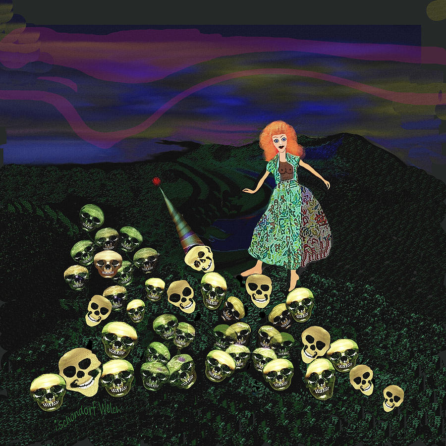 2511 Death and the Maiden a Digital Art by Irmgard Schoendorf Welch