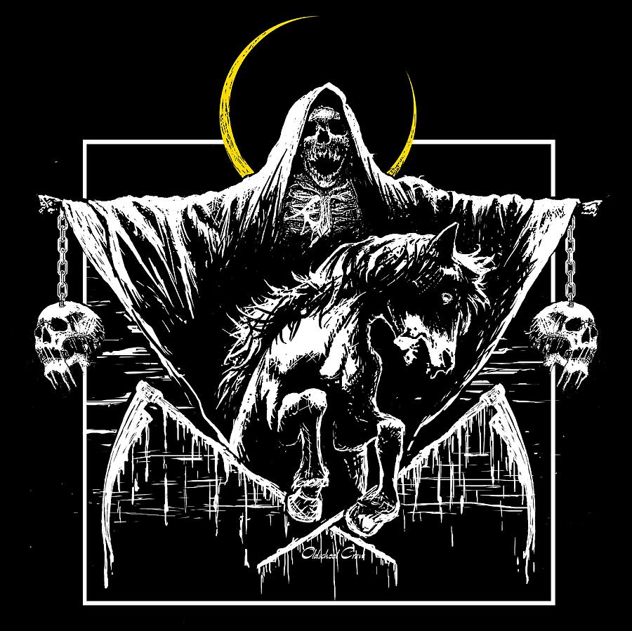 Death Digital Art by DG ART Prints - Pixels