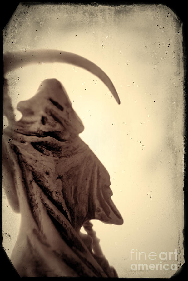 Vintage Photograph - Death Figure by A Cappellari