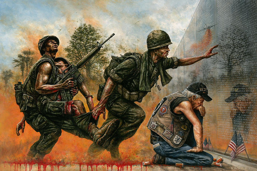 War Painting - Death Followed Us Home by Dan Nance