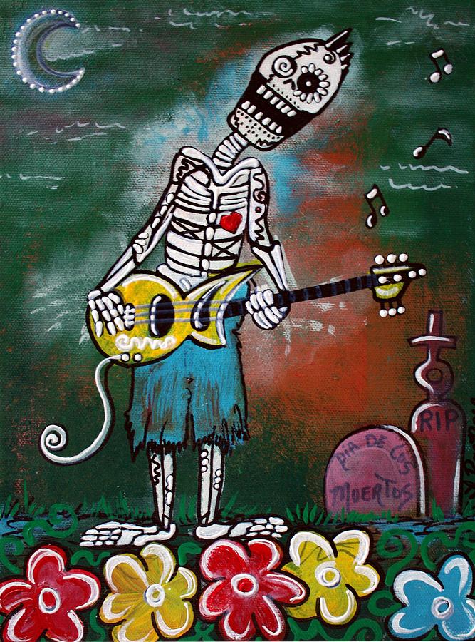 Death Jam Painting by Laura Barbosa