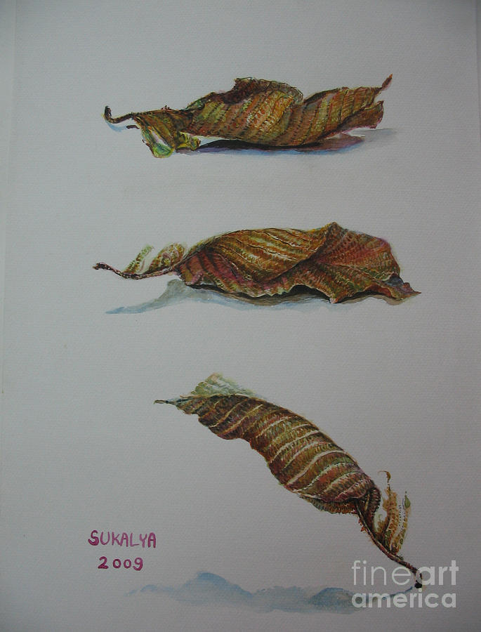 Death Leaf Walking Painting by Sukalya Chearanantana