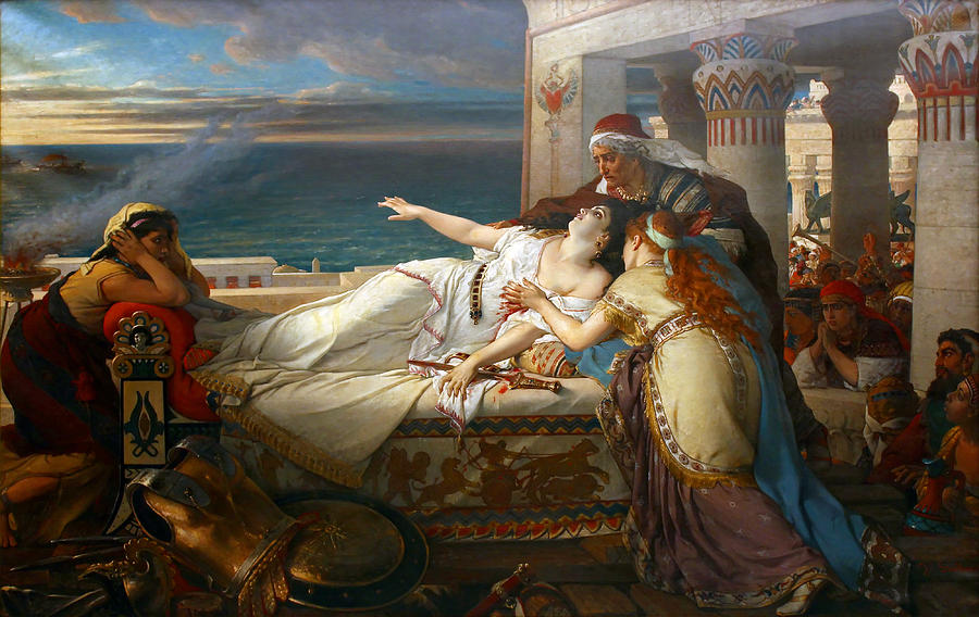 Death of Dido Painting by Joseph Stallaert