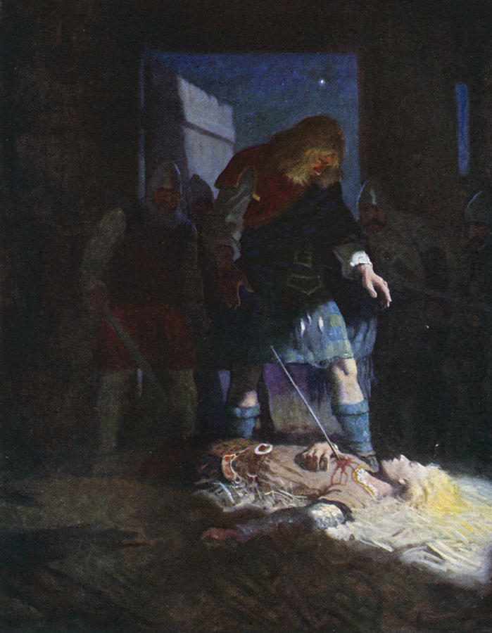 Death of Edwin Painting by Newell Convers Wyeth