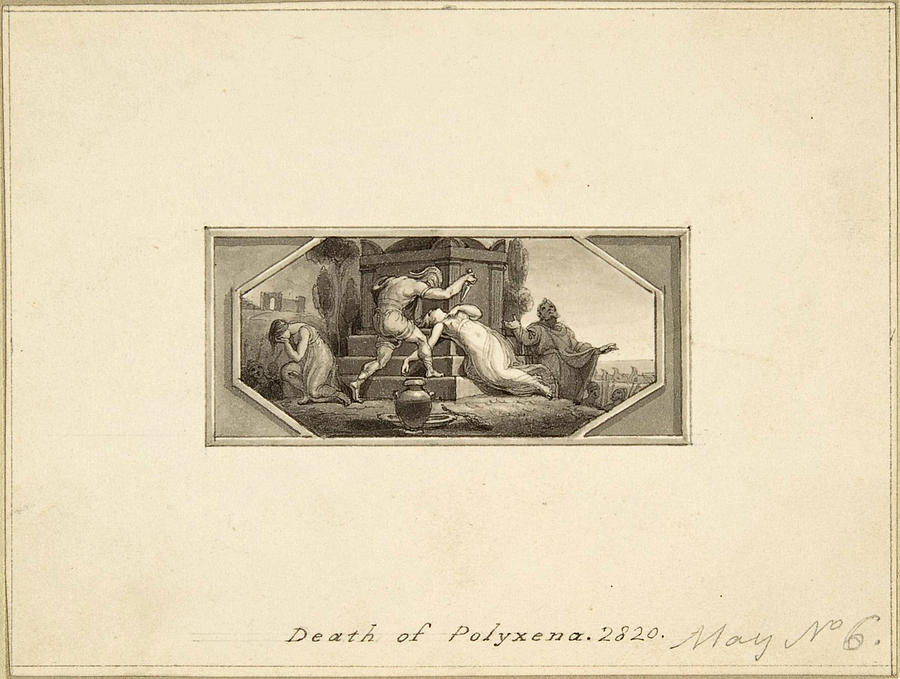 Death of Polyxena  Drawing by Edward Francis Burney